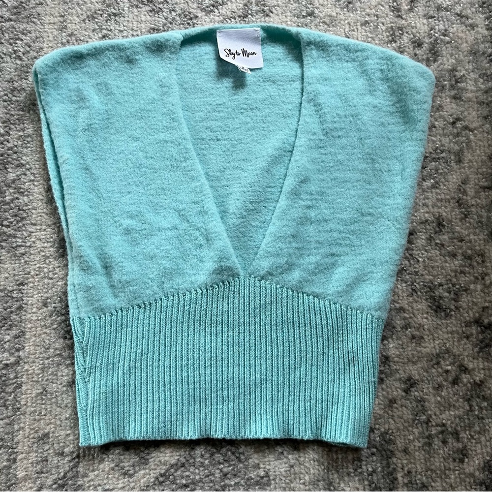 isabelles cabinet blue sweater tank small